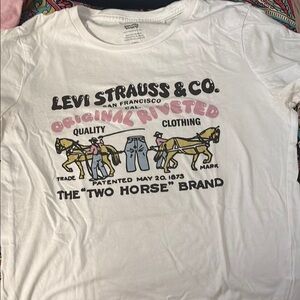 Levi's White Kids T-Shirt